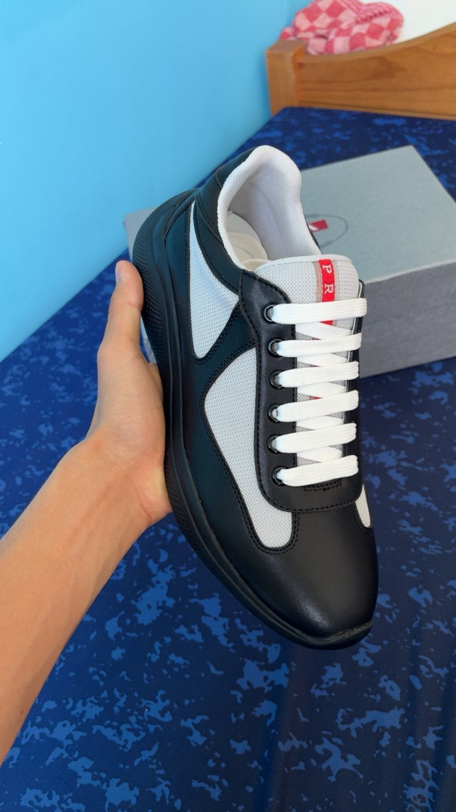 Prada Cups matte, Kleding | Heren, Schoenen, Zwart, Nieuw, Ophalen of Verzenden, Sneakers of Gympen