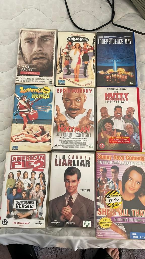 9x VHS Film Bundel – Comedy / Classics / Retro, Alle leeftijden, Ophalen of Verzenden, Zo goed als nieuw