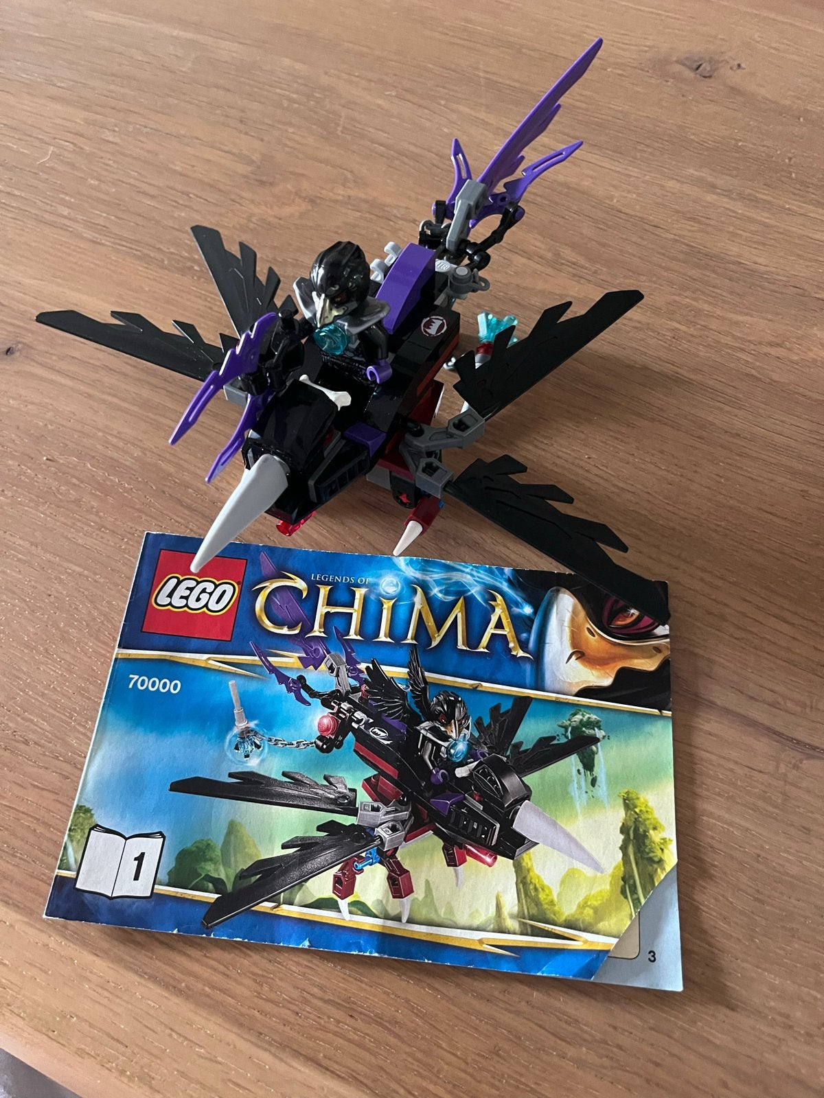 Lego Chima 70000 Razcal's Kraaijager met handleiding, Ophalen of Verzenden, Gebruikt