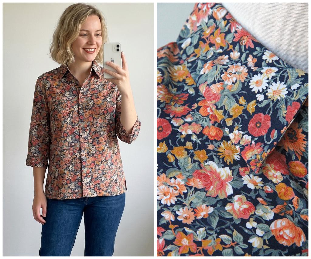 Vittoria Verani - prachtige blouse - bloemenprint - maat 40, Maat 38/40 (M), Overige kleuren, Verzenden, Zo goed als nieuw