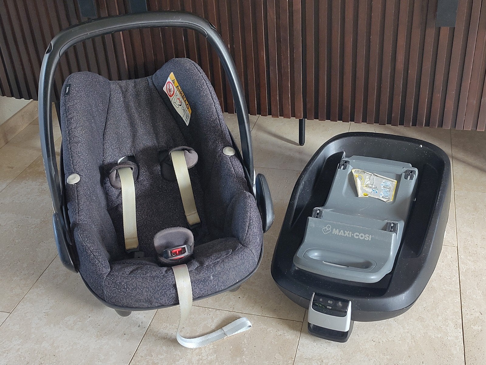 Maxi Cosi met isofix onderstel, Ophalen, Gebruikt, Isofix, 0 t/m 13 kg
