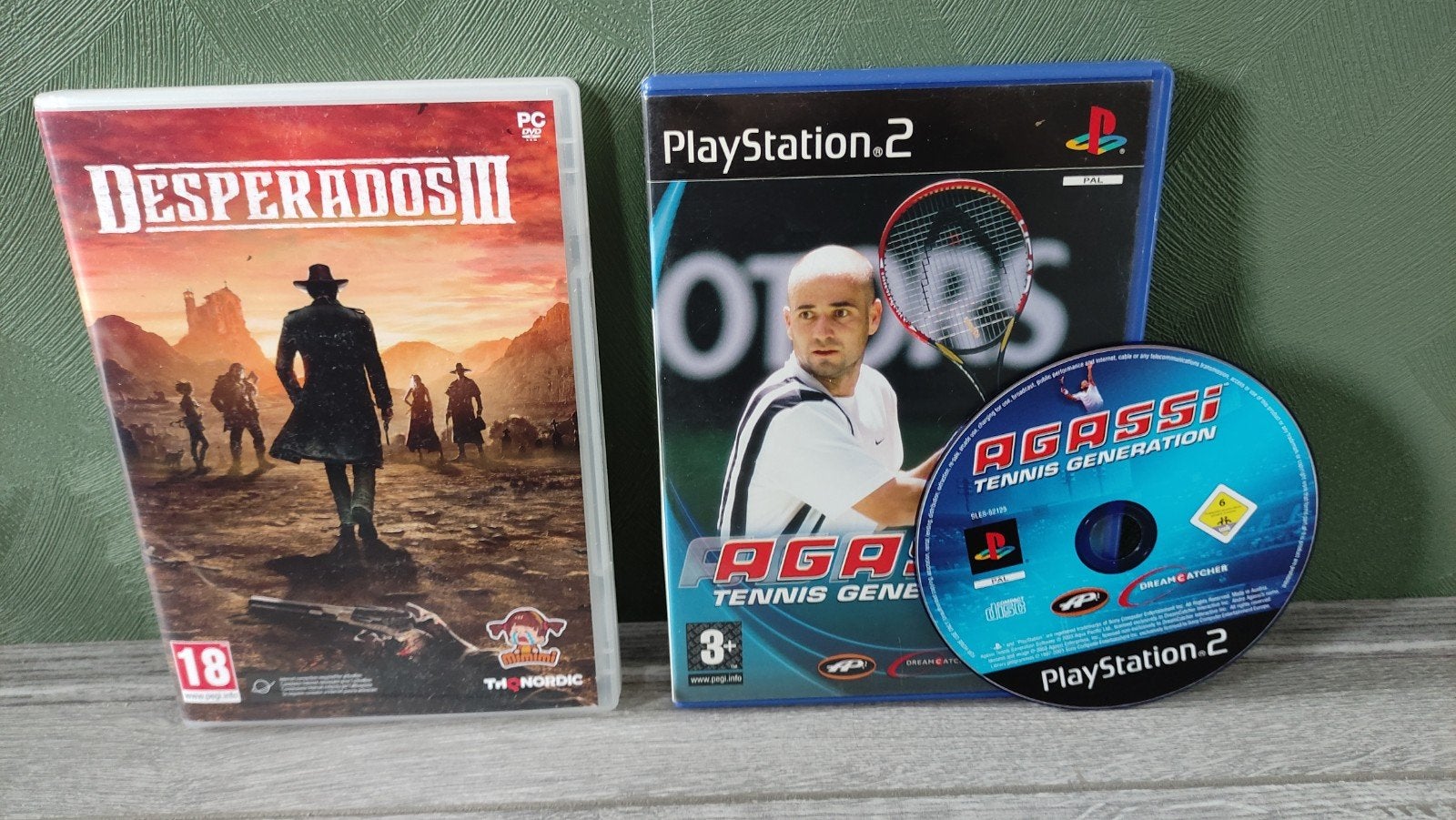 Agassi tennis generation ps2 en gratis desperados 3 pc game, Overige genres, Ophalen of Verzenden, Zo goed als nieuw, 3 spelers of meer
