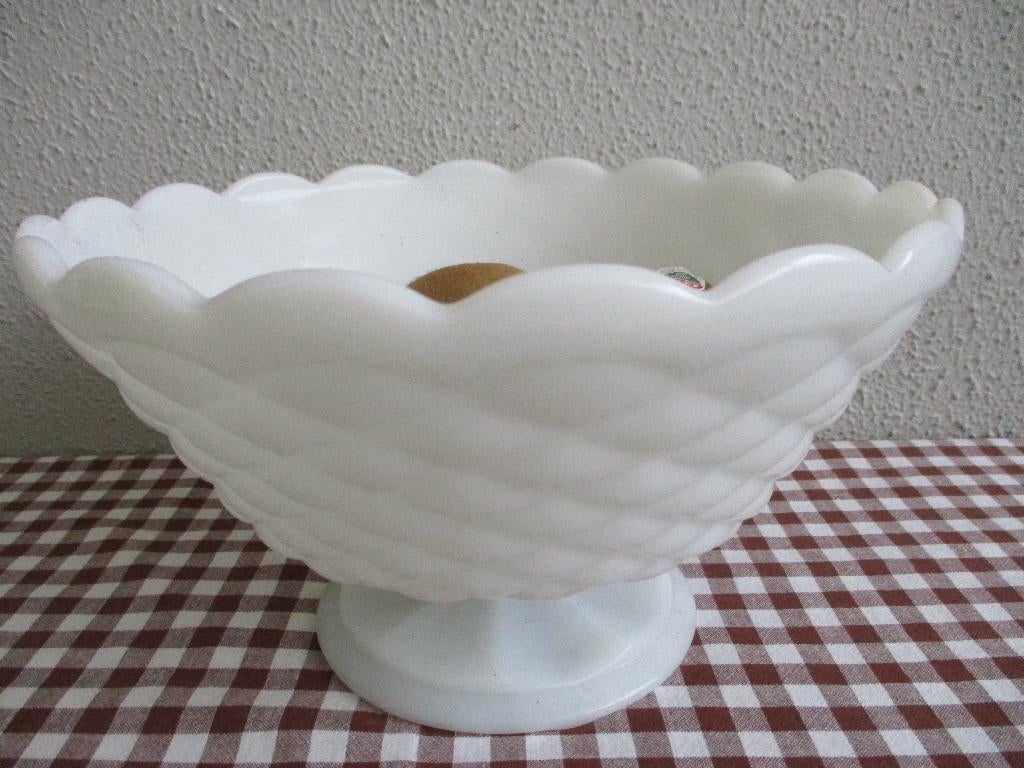 Grote Vintage Opaline Schaal Retro, Ophalen of Verzenden, Huis en Inrichting