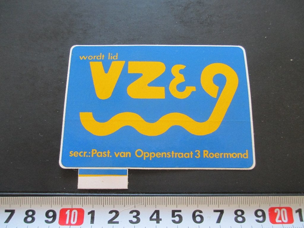 sticker Roermond wordt lid VZ & G, Verzamelen, Ophalen, Zo goed als nieuw