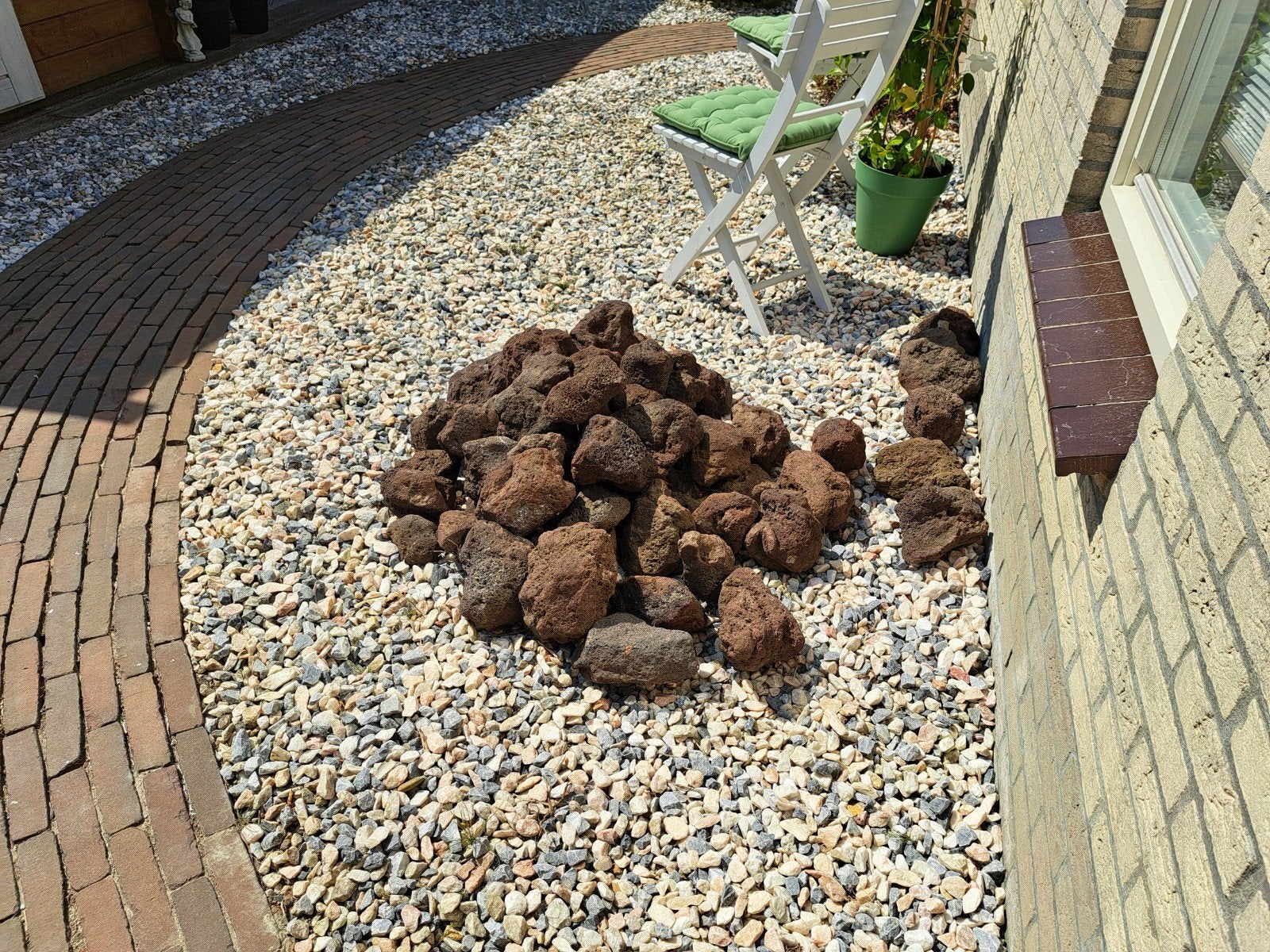 Lavasteen, Tuin en Terras, Ophalen, Zo goed als nieuw, Lava