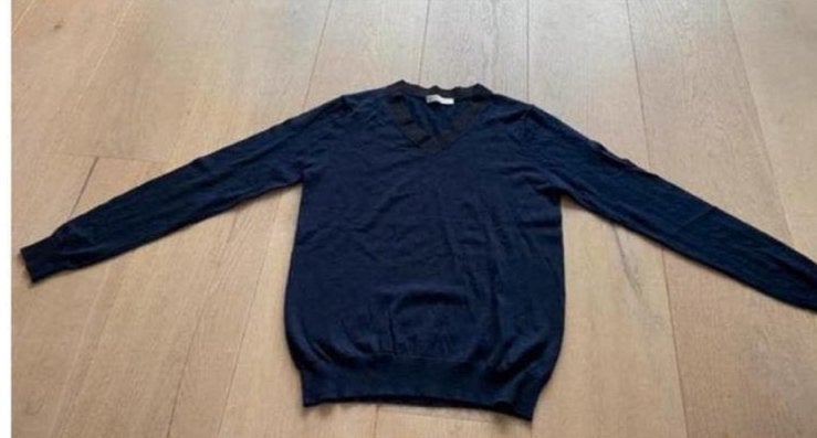 Sandro trui S merino wol nieuwstaat  blauw, Ophalen of Verzenden, Zo goed als nieuw, Maat 46 (S) of kleiner, Blauw