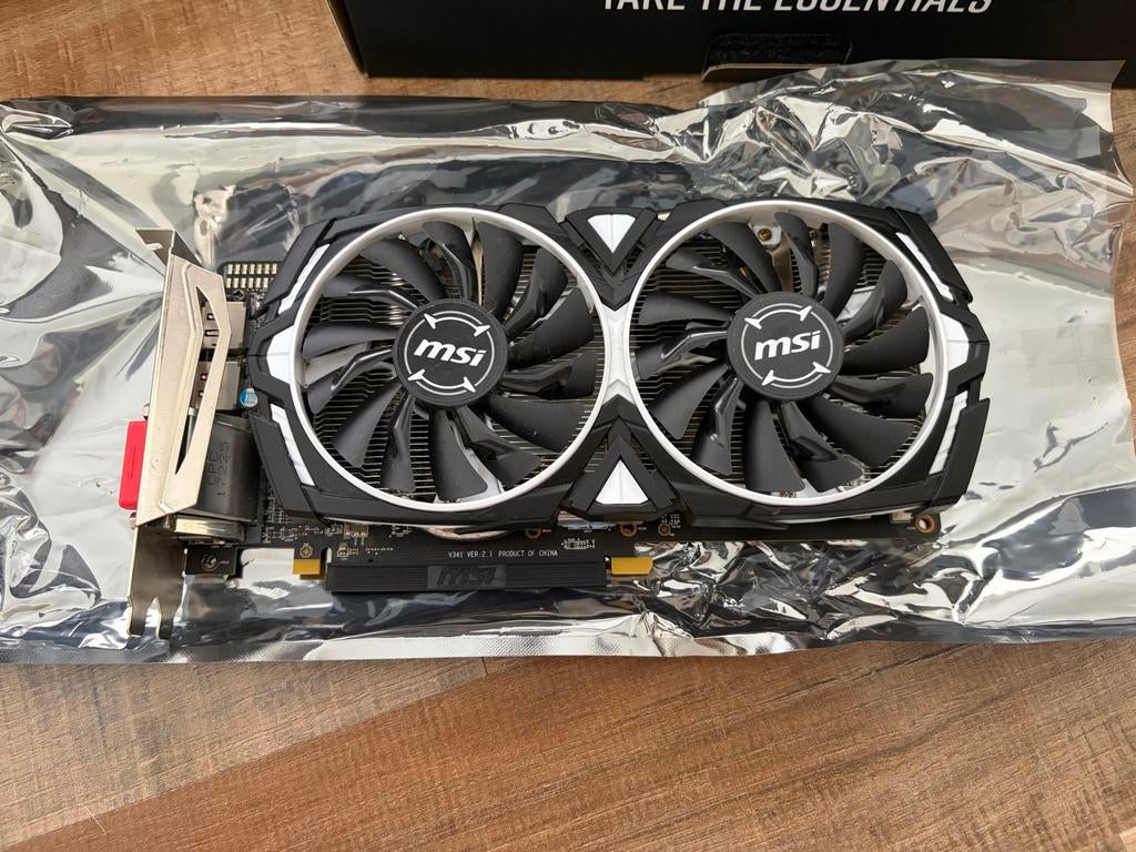 AMD Radeon RX 570 4GB Videokaart, PCI-Express 3, Gebruikt, AMD, HDMI
