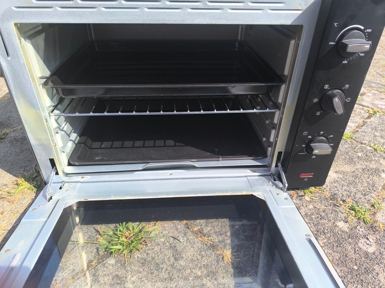 oven/gril Inventum weinig gebuikt, overcompleet, Ophalen, Zo goed als nieuw, Minder dan 45 cm