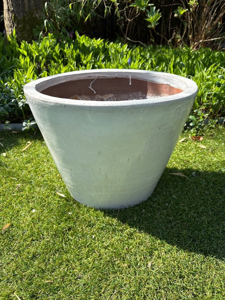 Grote Geglazuurde Ovale Aardewerken Plantenpot, Gebruikt, Minder dan 40 cm, Aardewerk, Ophalen