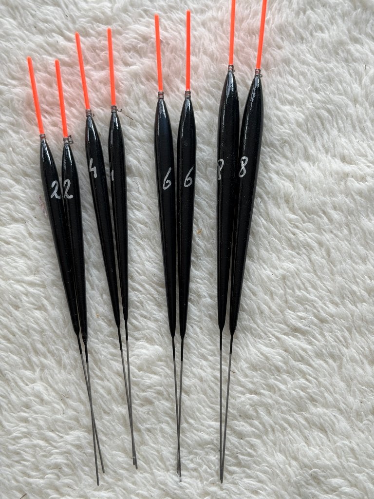 adv 284 / NIEUW serie 8 dobbers voor commecial, Ophalen of Verzenden, Nieuw, Dobber of Lood