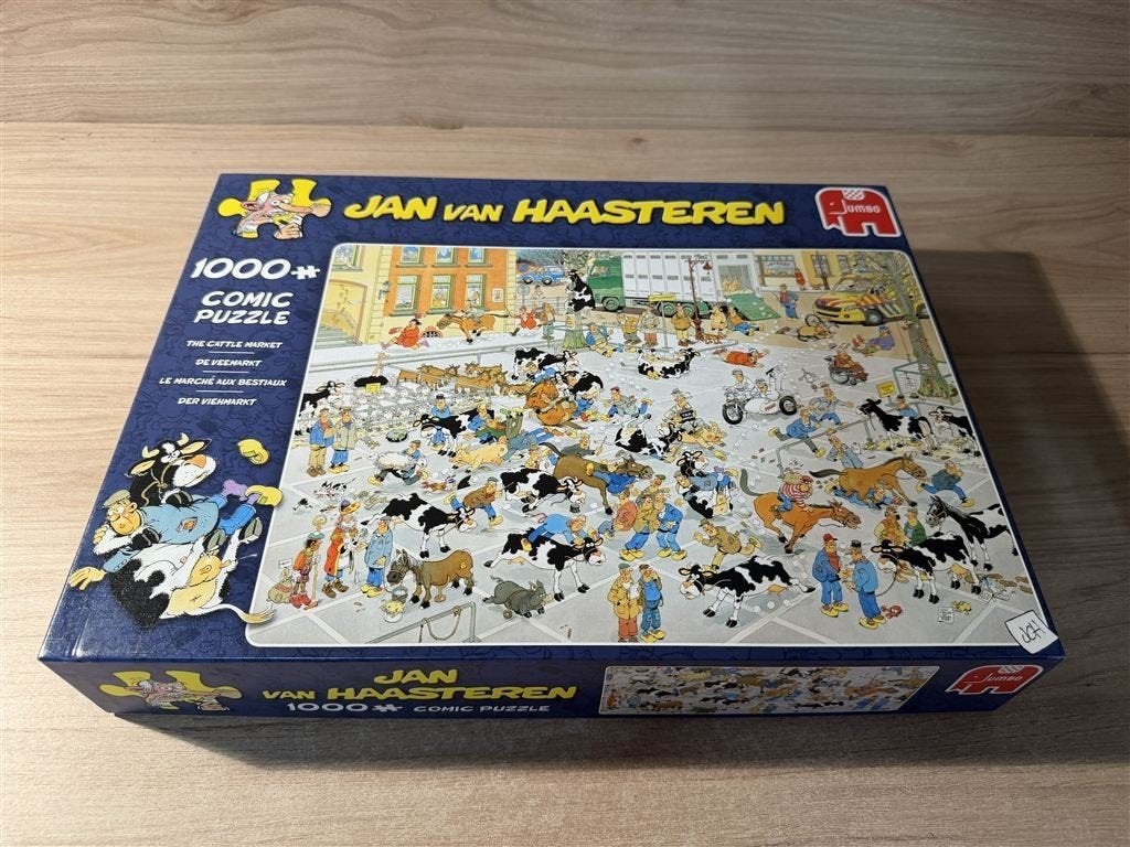 Jan van Haasteren - de veemarkt - 1000 stuks - s6653, Verzenden, 500 t/m 1500 stukjes, Zo goed als nieuw