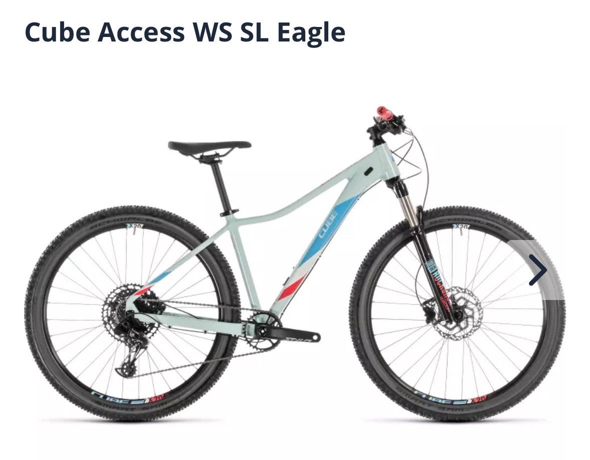 Cube mountainbike 29er dames als nieuw, Hardtail, 45 tot 49 cm, Zo goed als nieuw, Dames