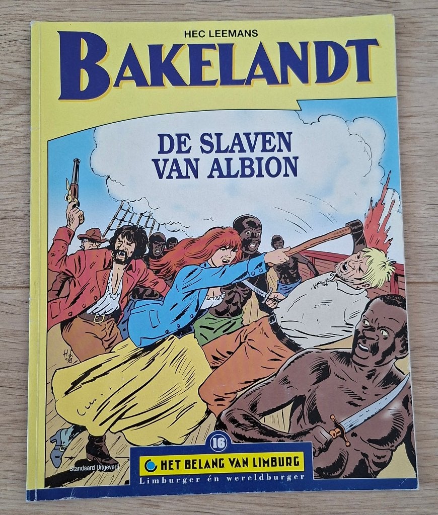 16 - Het belang van Limburg -Bakelandt -De slaven van Albion, Eén stripboek, Ophalen of Verzenden, Zo goed als nieuw, Hec Leemans