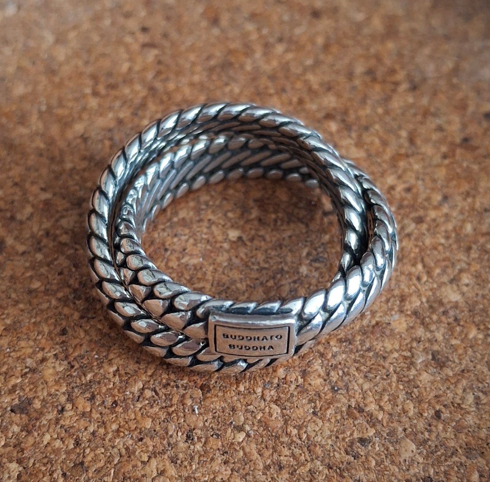 Buddha to Buddha ring maat 18, Ben double, 18 tot 19, Verzenden, Zo goed als nieuw, Dame of Heer
