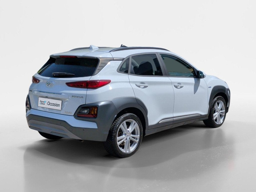 Hyundai Kona 1.6 GDI HEV Fashion Design | Leder | stoelverwa, Auto's, Hyundai, 12 maanden, Gebruikt, Leder en Stof, Wit