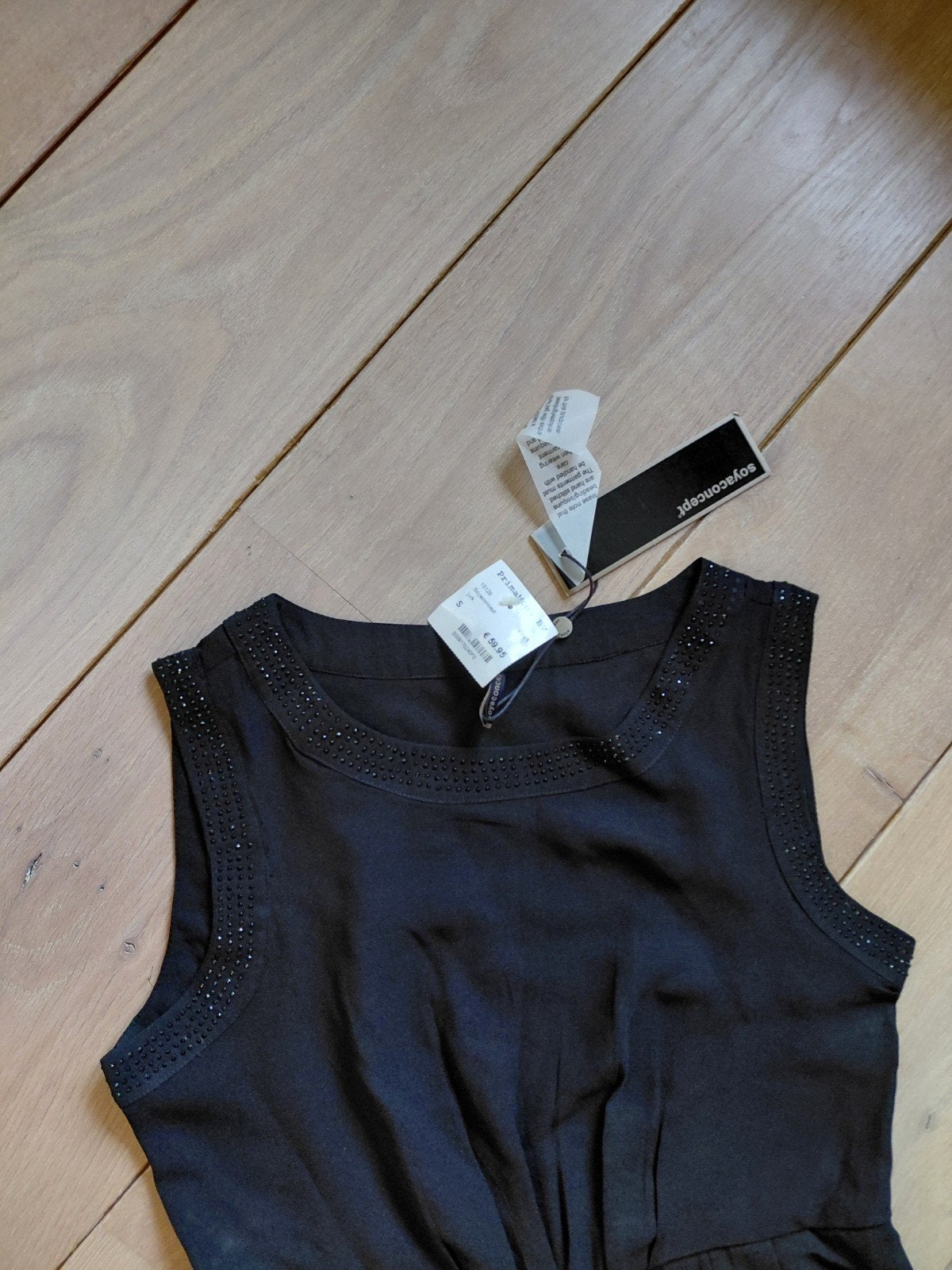 nw zwart zonnige SOYACONCEPT gevoerde jurk mt S, Kleding | Dames, Zwart, Nieuw, Ophalen of Verzenden, SOYACONCEPT