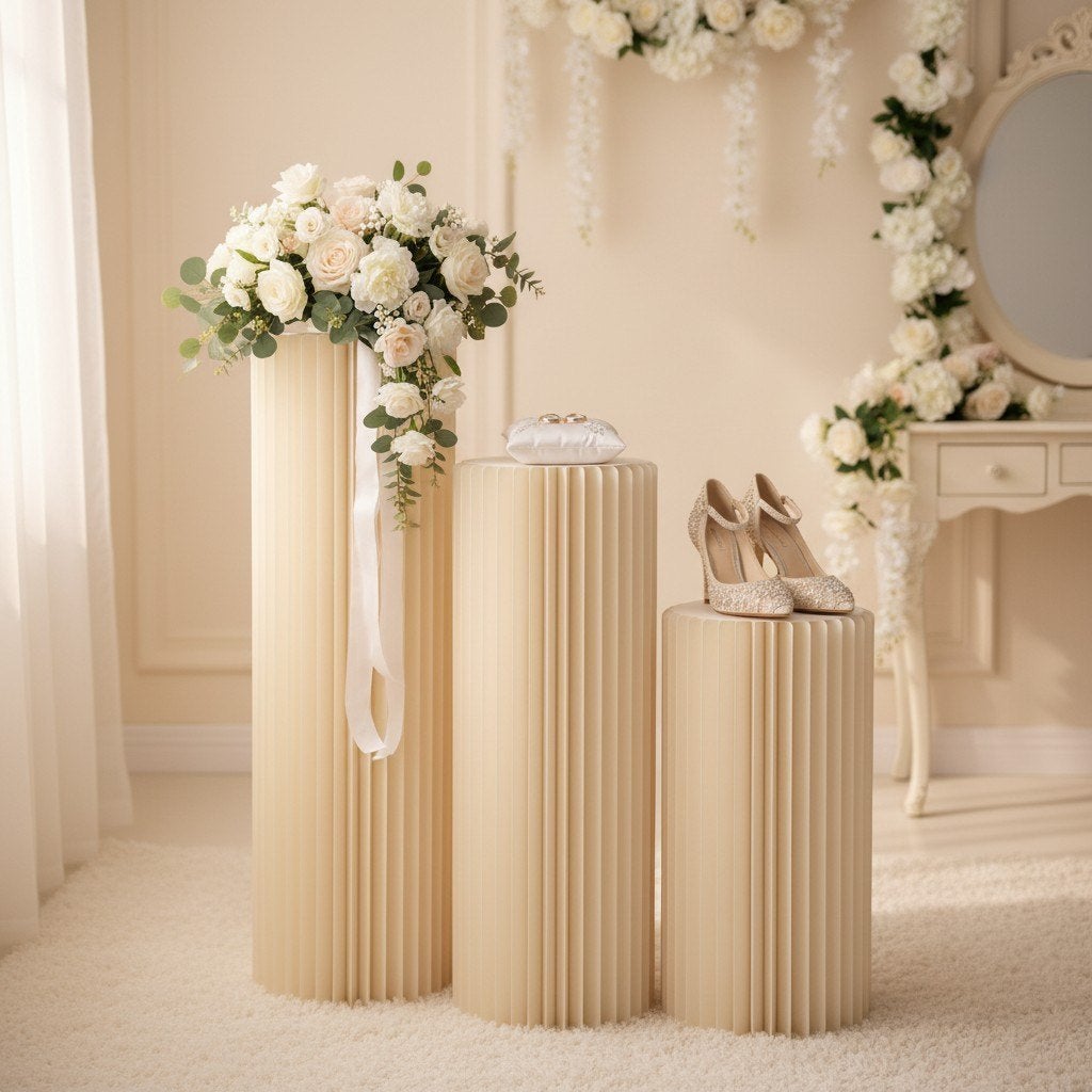 Luxe Paper Pillars / Zuilen Set – Bruiloft & Event Decoratie, Diversen, Ophalen of Verzenden, Nieuw