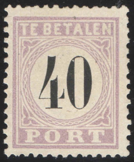 Suriname Port 7 Type IV ongebruikt 1886-88, Ophalen of Verzenden, Postfris