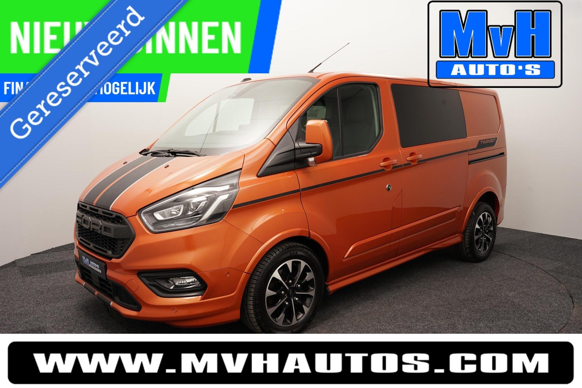 Ford Transit Custom 320 2.0 TDCI L1H1 Sport DC|MARGE|CAMERA, Auto's, Bestelauto's, Automaat, Euro 6, Leder en Stof, Origineel Nederlands