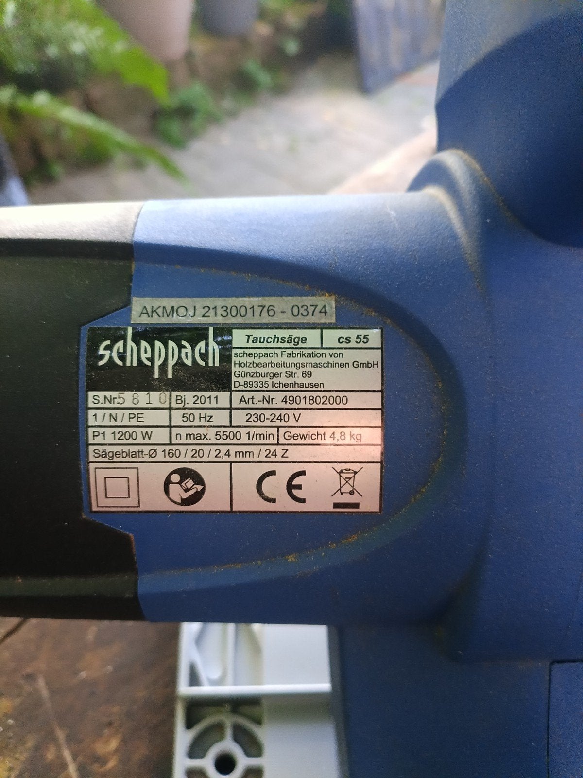 Scheppach Invalzaag CS 55 - Krachtige Precisie, Doe-het-zelf en Verbouw, Gereedschap | Zaagmachines, Gebruikt, Invalzaag, Scheppach