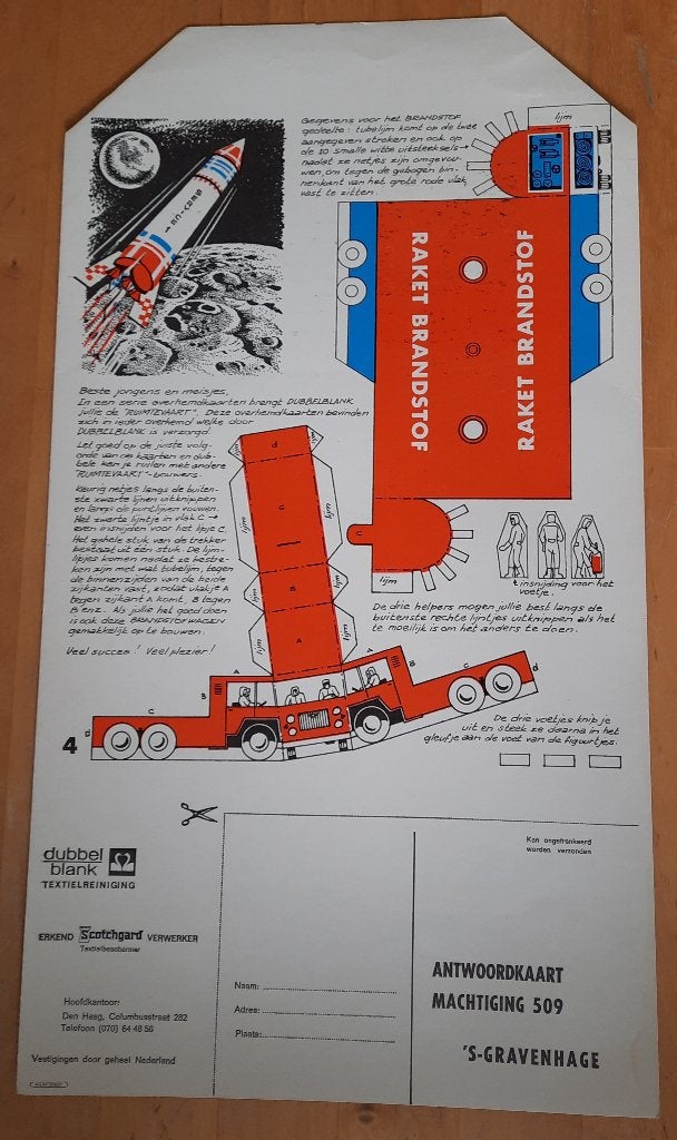 DUBBEL BLANK TEXTIELREINIGING - BOUWPLAAT, Ophalen of Verzenden, Overige typen