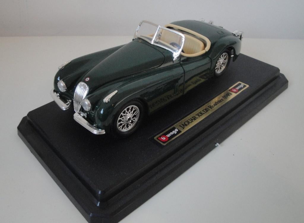 SCHAALMODEL - JAGUAR XK 120 ROADSTER, Ophalen of Verzenden, Nieuw, Auto, Bburago