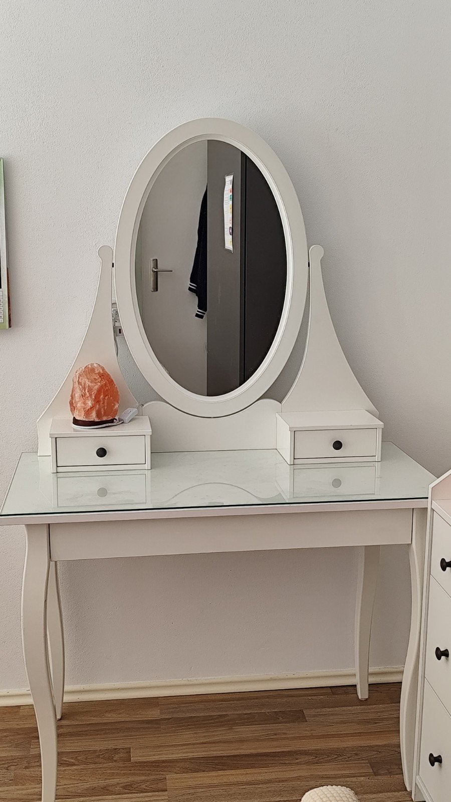 IKEA Kaptafel met spiegel - Zo goed als nieuw, Ophalen of Verzenden, Zo goed als nieuw, Hout, 50 tot 100 cm