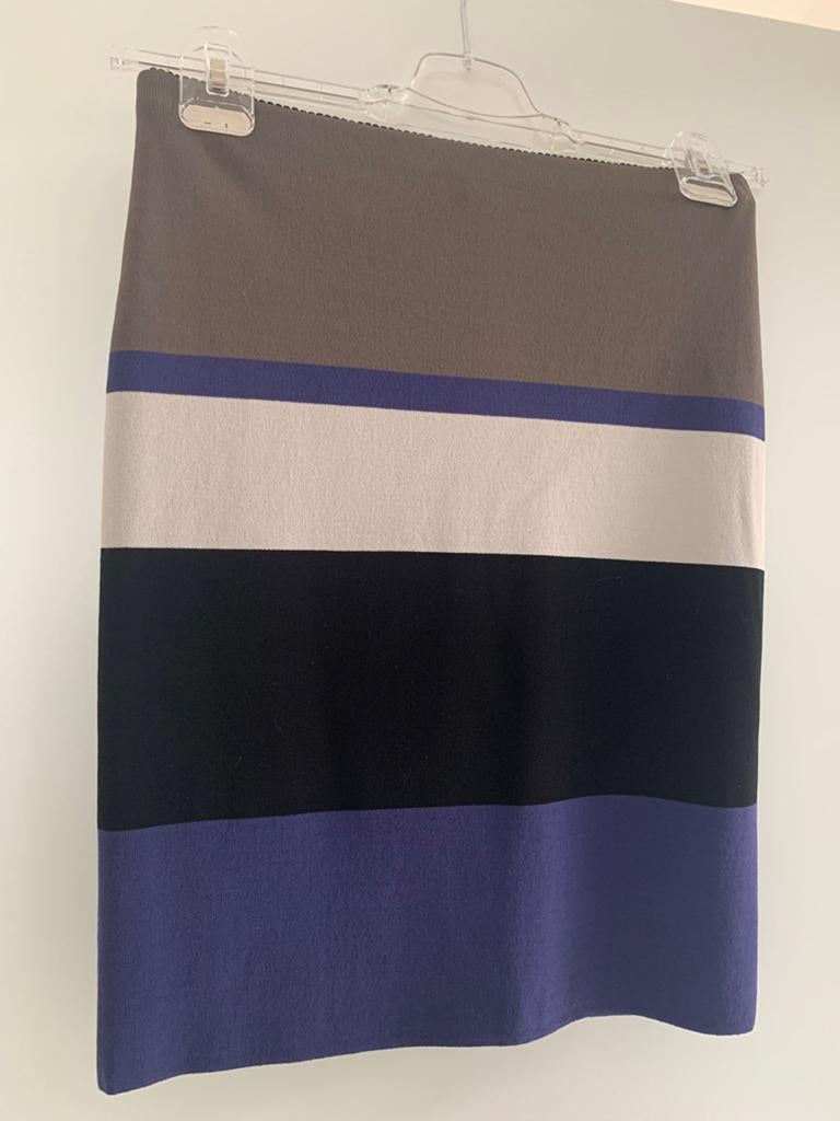 Marccain Elegante Strakke Rok Maat 36 - als nieuw, Kleding | Dames, Rokken, Blauw, Ophalen of Verzenden, Zo goed als nieuw, Knielengte