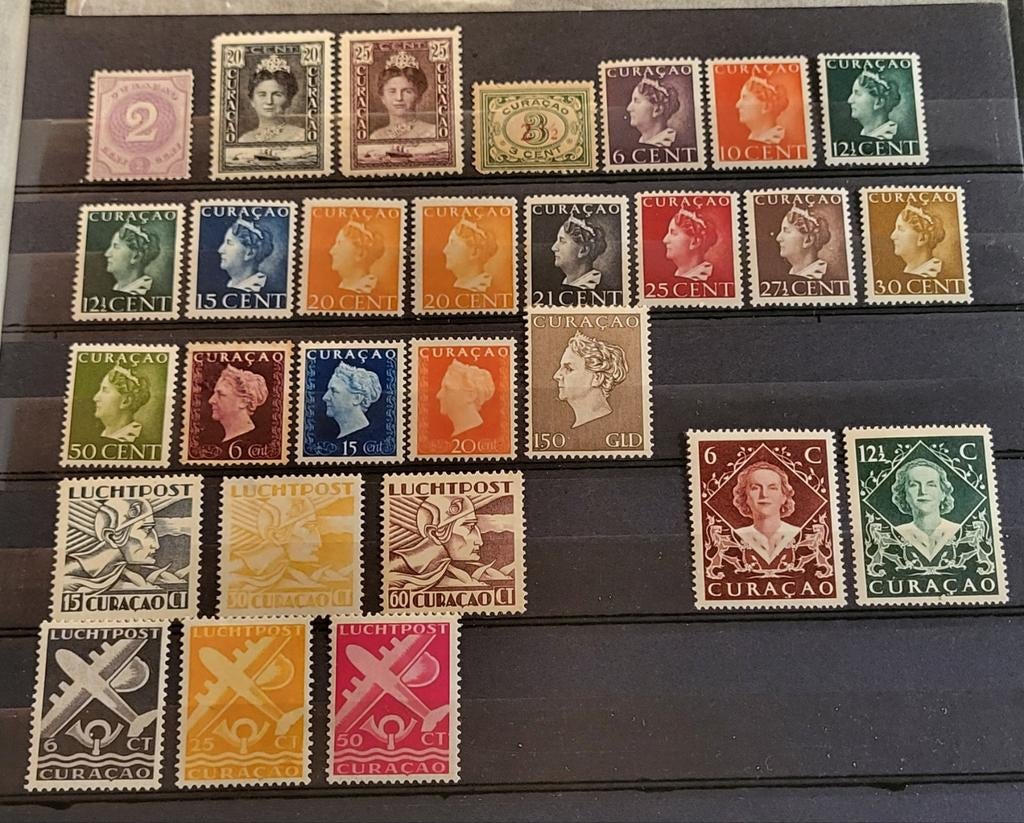 kavel postzegels Curaçao postfris en plakker, Ophalen, T/m 1940, Postfris