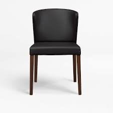 6 Crate and Barrel Curran eetkamerstoelen - nieuw bekleed, Zwart, Ophalen of Verzenden, Zo goed als nieuw, Stof