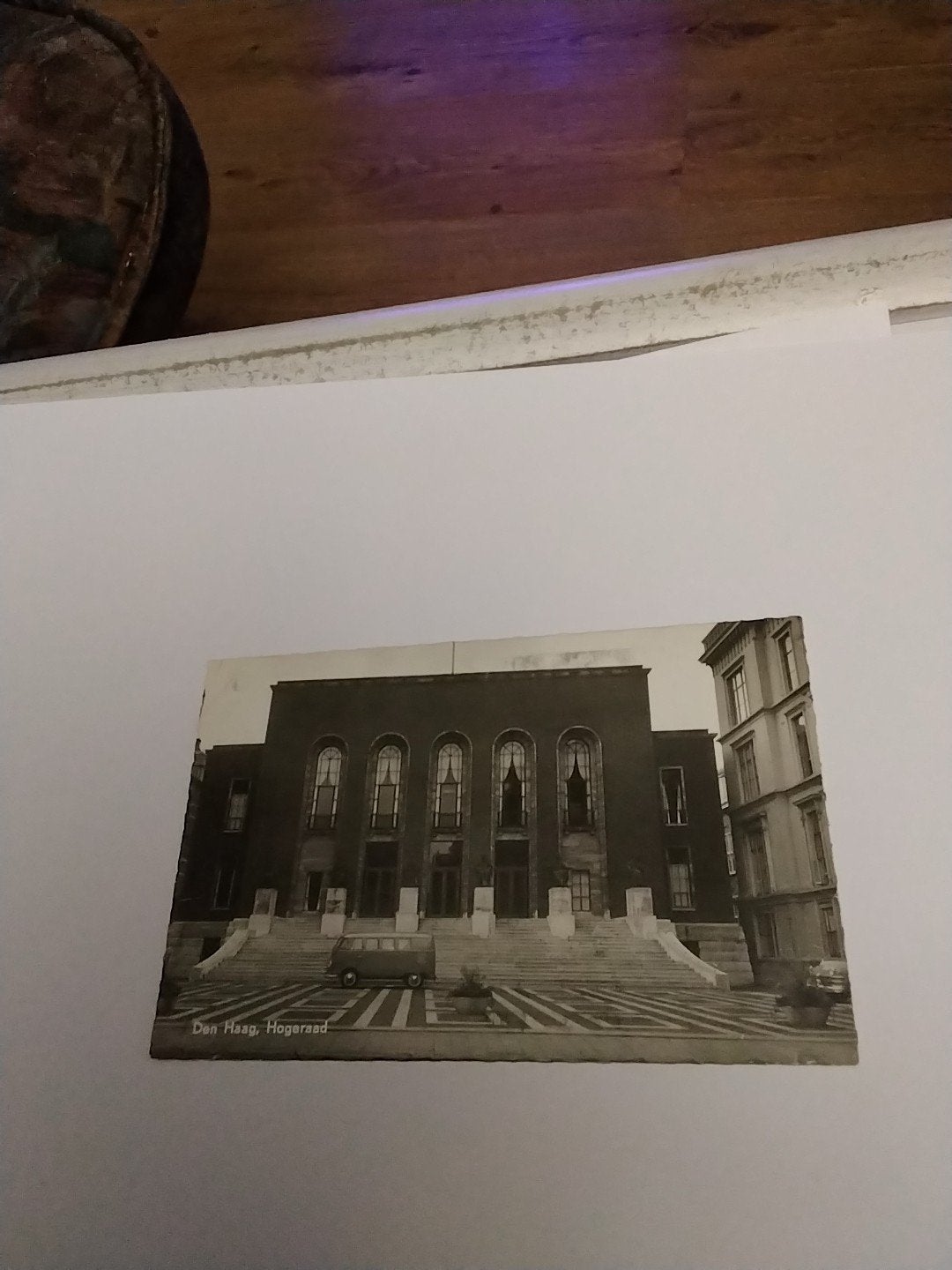 Oude ansichtkaart Den Haag, Hogeraad - Gelopen 1958, Ophalen of Verzenden