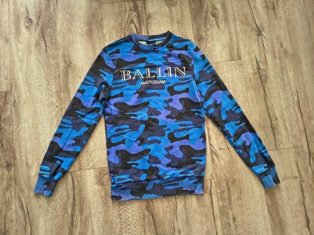 Prachtige blauwe camouflage trui Pure White, Ballin trui, M., Onb, Ophalen of Verzenden, Onb, Onb