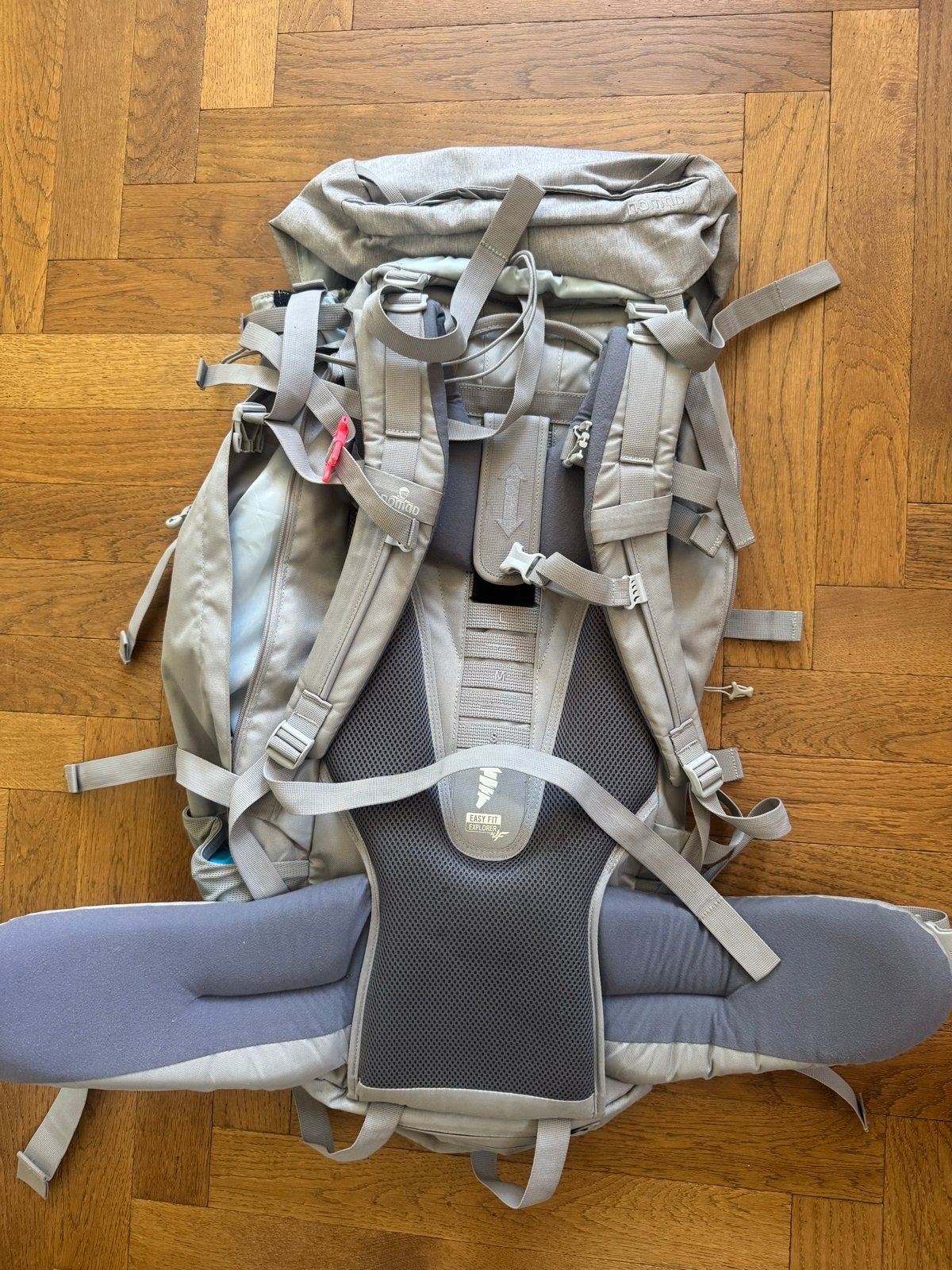 Nomad Backpack grijs Karoo SL 65 liter Slim fit, Ophalen of Verzenden, Gebruikt, Grijs, Overige typen