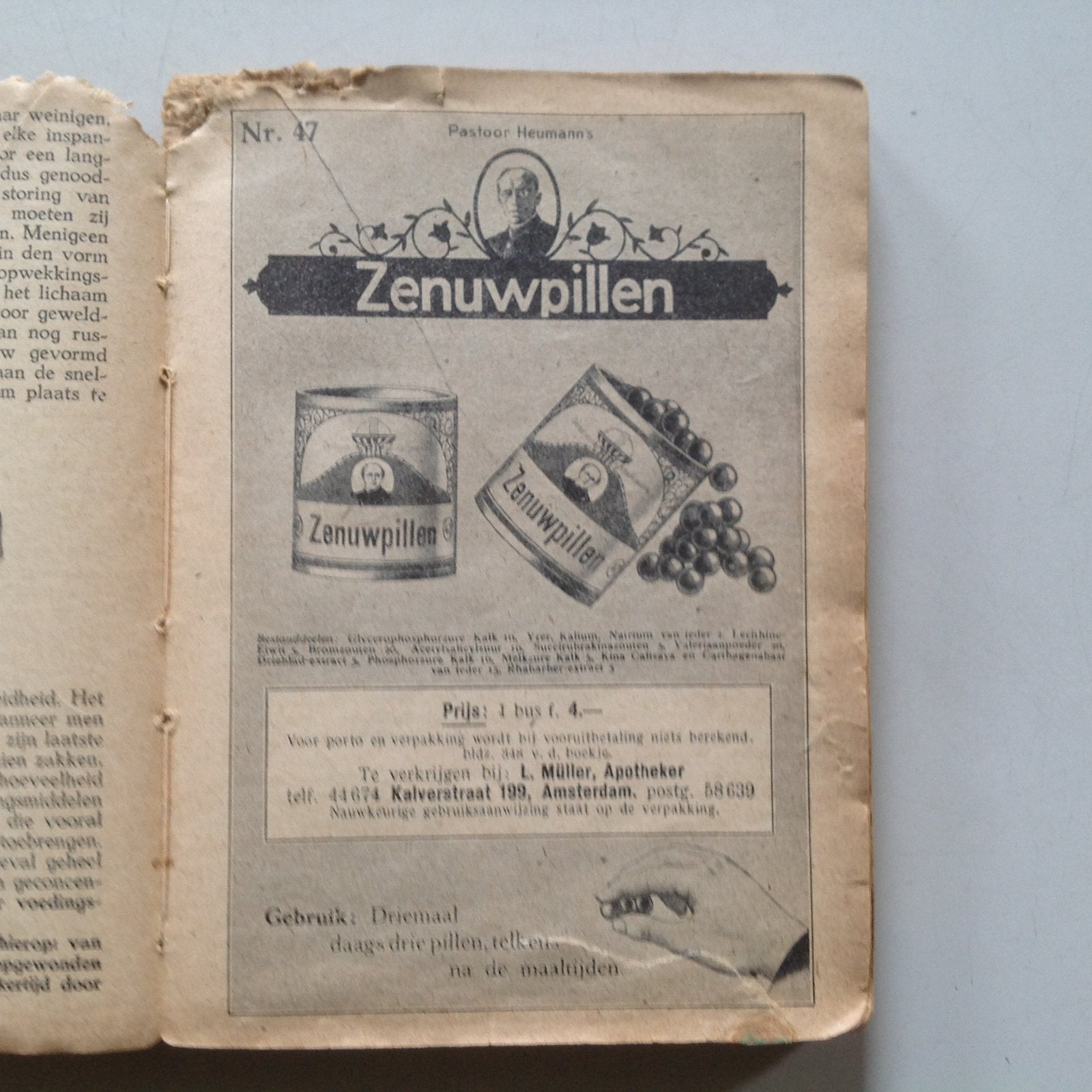 Tk uniek boek oude geneeskunde, met foto’s geneesmiddelen, Ophalen of Verzenden
