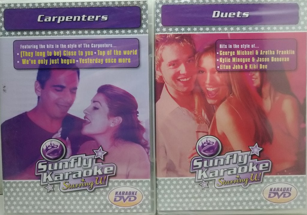 Sunfly Karaoke DVD * Starring You, The Carpenters + Duets, Alle leeftijden, Ophalen of Verzenden, Nieuw in verpakking, Overige genres