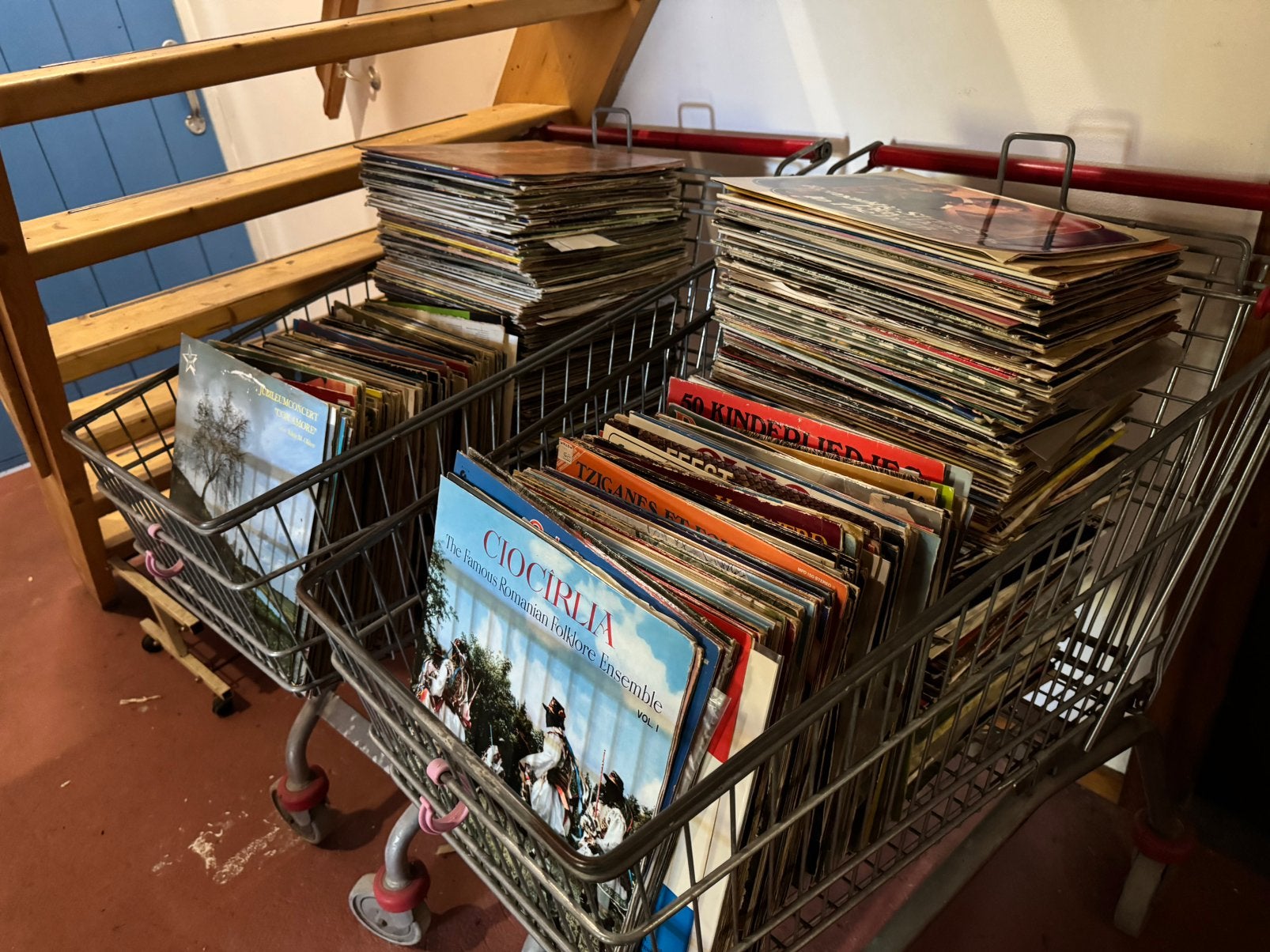 Partij lp’s, Cd's en Dvd's, Vinyl | Overige Vinyl, Ophalen, Gebruikt, Overige formaten, LP