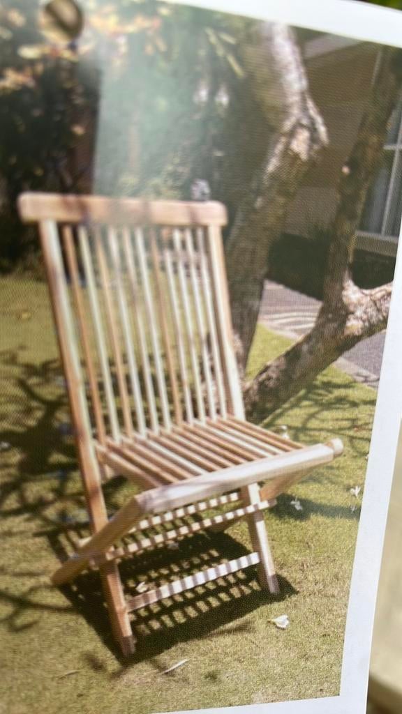 GLOEDNIEUW, 2 PRACHTIGE TEAK HOUTEN STOELEN, Ophalen, Nieuw