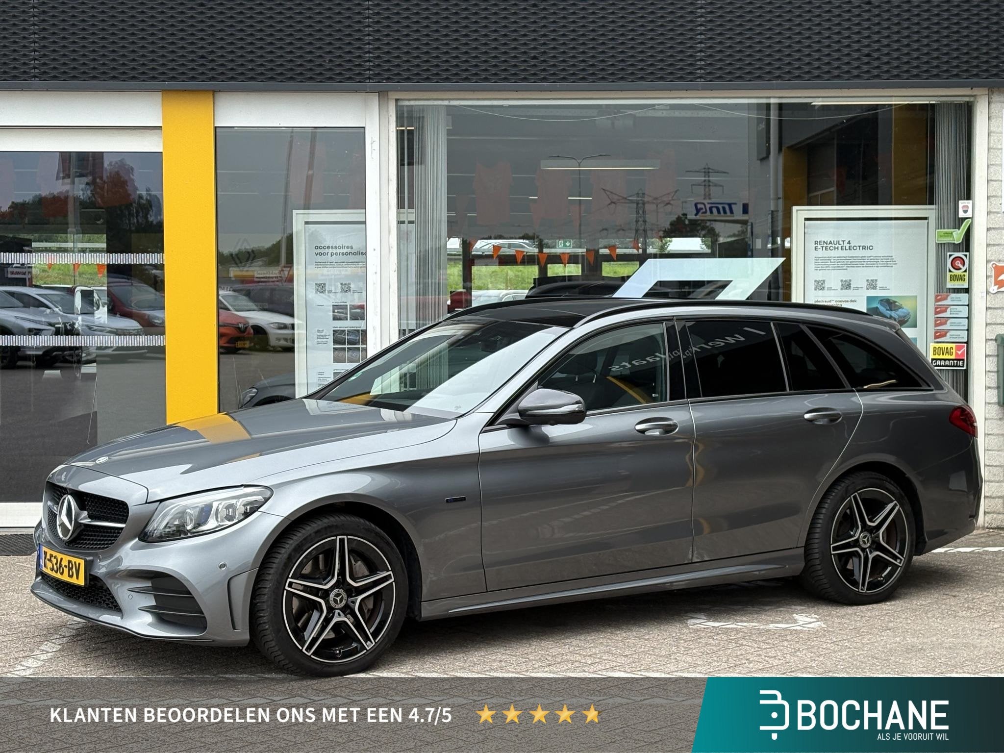 Mercedes-Benz C-klasse Estate 300 e Business Solution AMG |, Auto's, Automaat, 320 pk, Leder en Stof, Hybride Elektrisch/Benzine
