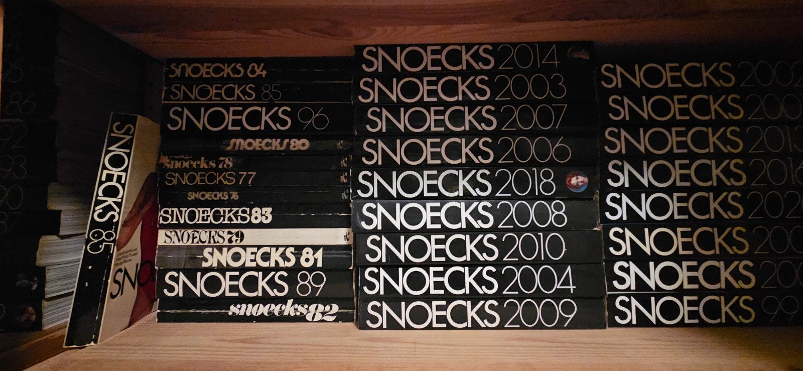 complete snoecks serie van 1976 tot 2020
Complete reeks SNOE, Ophalen, Gelezen