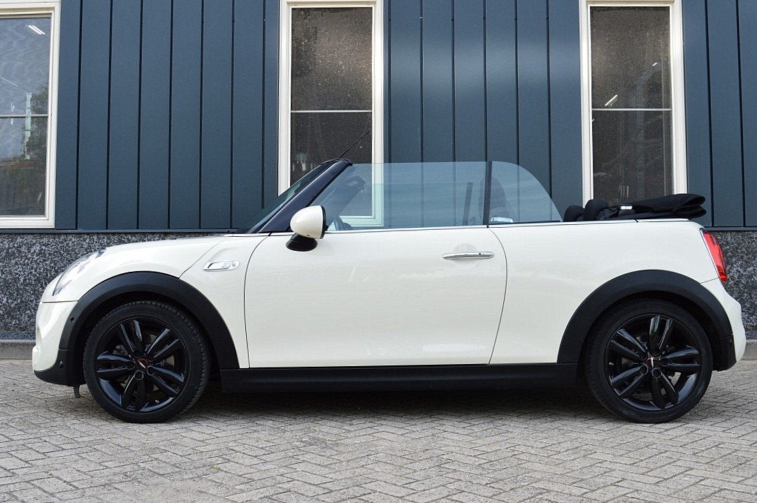 MINI Cabrio 2.0 Cooper S Chili Rijklaarprijs-Garantie Naviga, Gebruikt, 4 stoelen, Leder en Stof, Wit