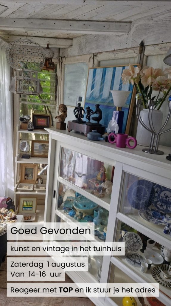 Zaterdag kunst en vintage in het tuinhuis, Ophalen