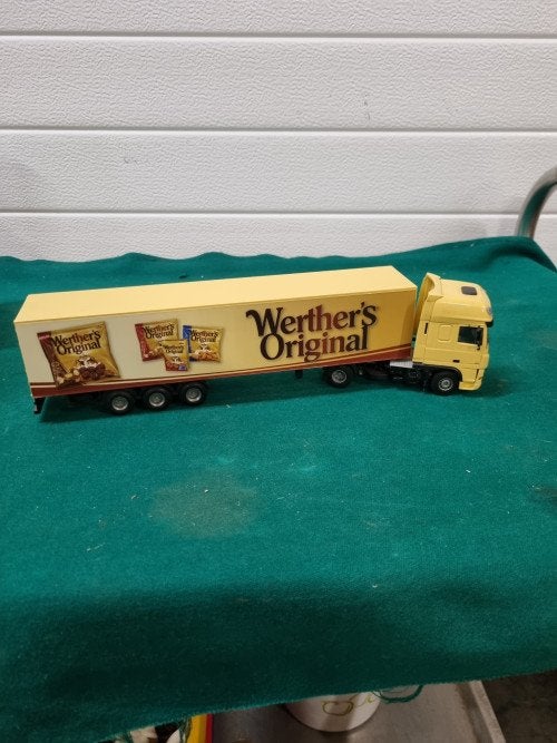 -	Model vrachtwagen liontoys werther’s, Ophalen of Verzenden, 'T Olde Gre-j, Info@toldegrej.nl, Endepoelstraat 20f Didam