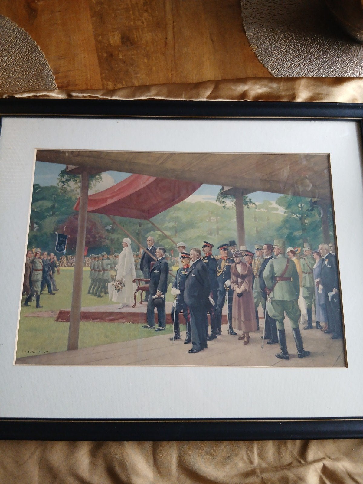 koningin wilhelmina op den landstormdagte Barneveld 1935, Antiek en Kunst, Ophalen of Verzenden