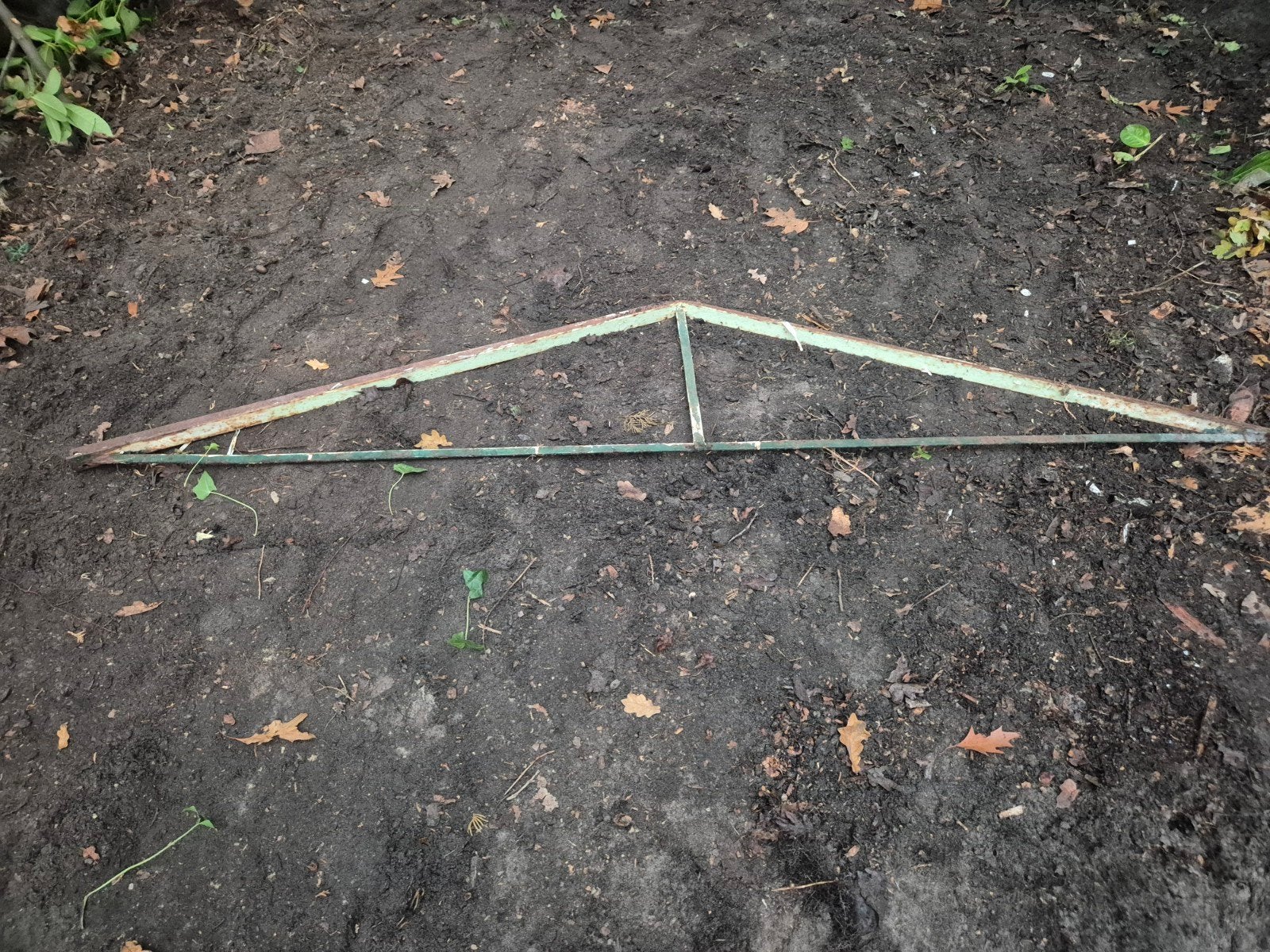 dakspanten kas 6 x 2.40m, Ophalen, Glas, Gebruikt, Aluminium