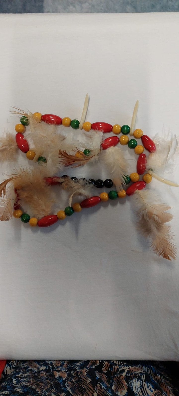 Mooei indianen ketting carnaval/toneel, Ophalen, Zo goed als nieuw, Carnaval