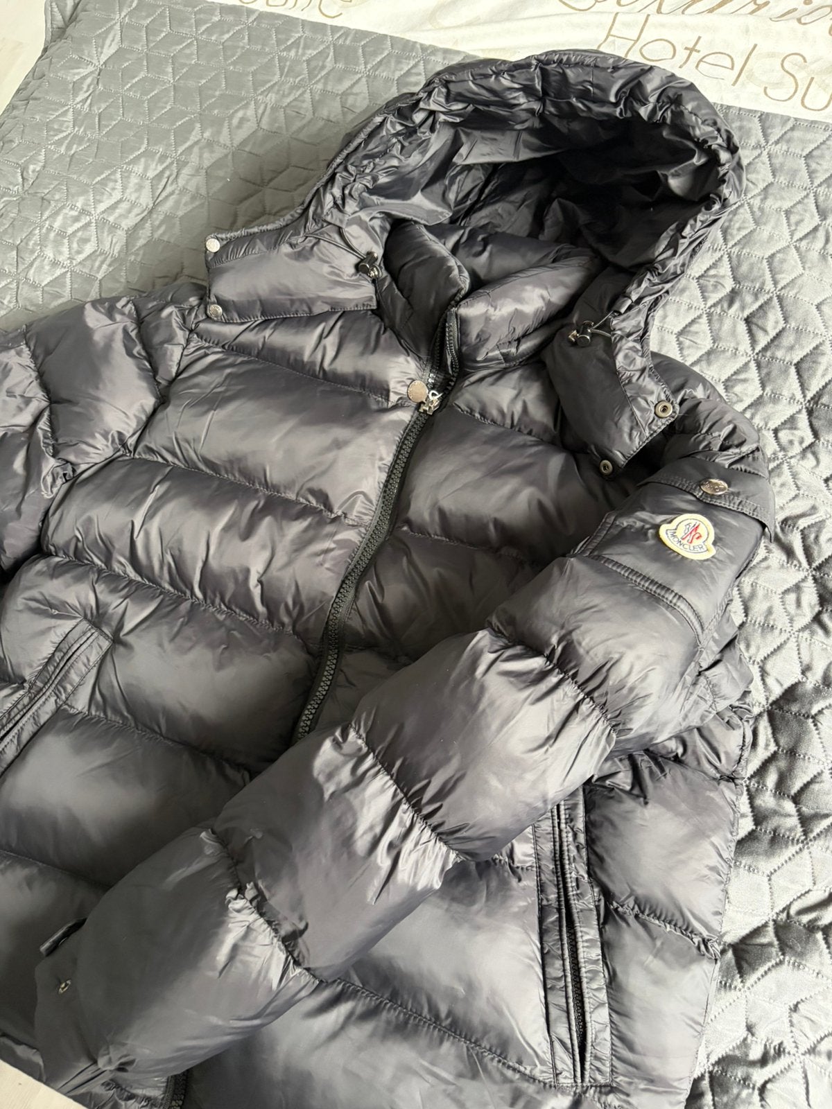 Moncler Vezere zwart, Verzenden, Zo goed als nieuw, Overige maten, Zwart