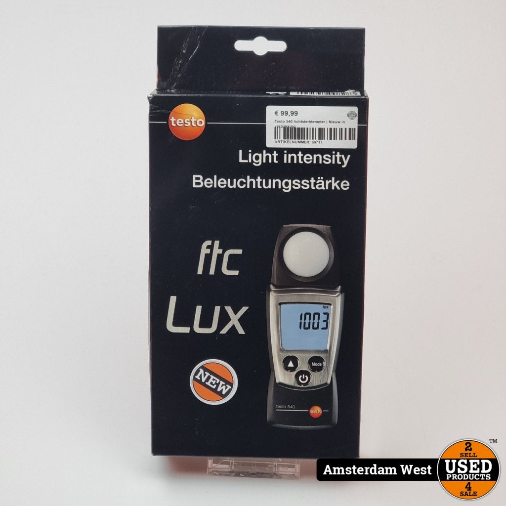 Testo 540 Lichtsterktemeter | Nieuw in verpakking