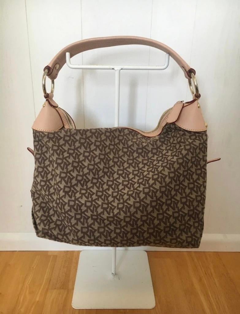 Mooie tas van DKNY, Ophalen of Verzenden, Gebruikt, Beige, Handtas