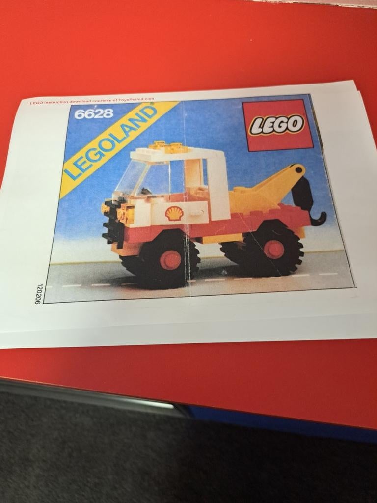 Lego Legoland 6628, vintage, Shell takelwagen, set uit 1981, Ophalen, Gebruikt, Lego, Compleet