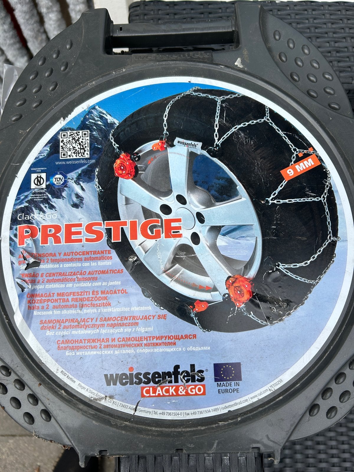 Weissenfels Prestige Clack & Go M44 9 Sneeuwkettingen (2-pac, Ophalen of Verzenden, Nieuw